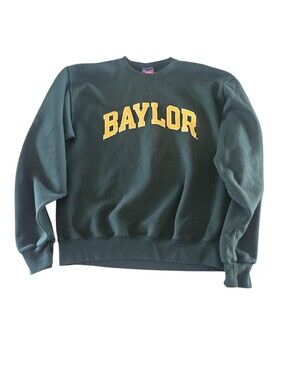 Baylor University Champion Dark Green Crewneck Sweatshirt Size Men's Medium